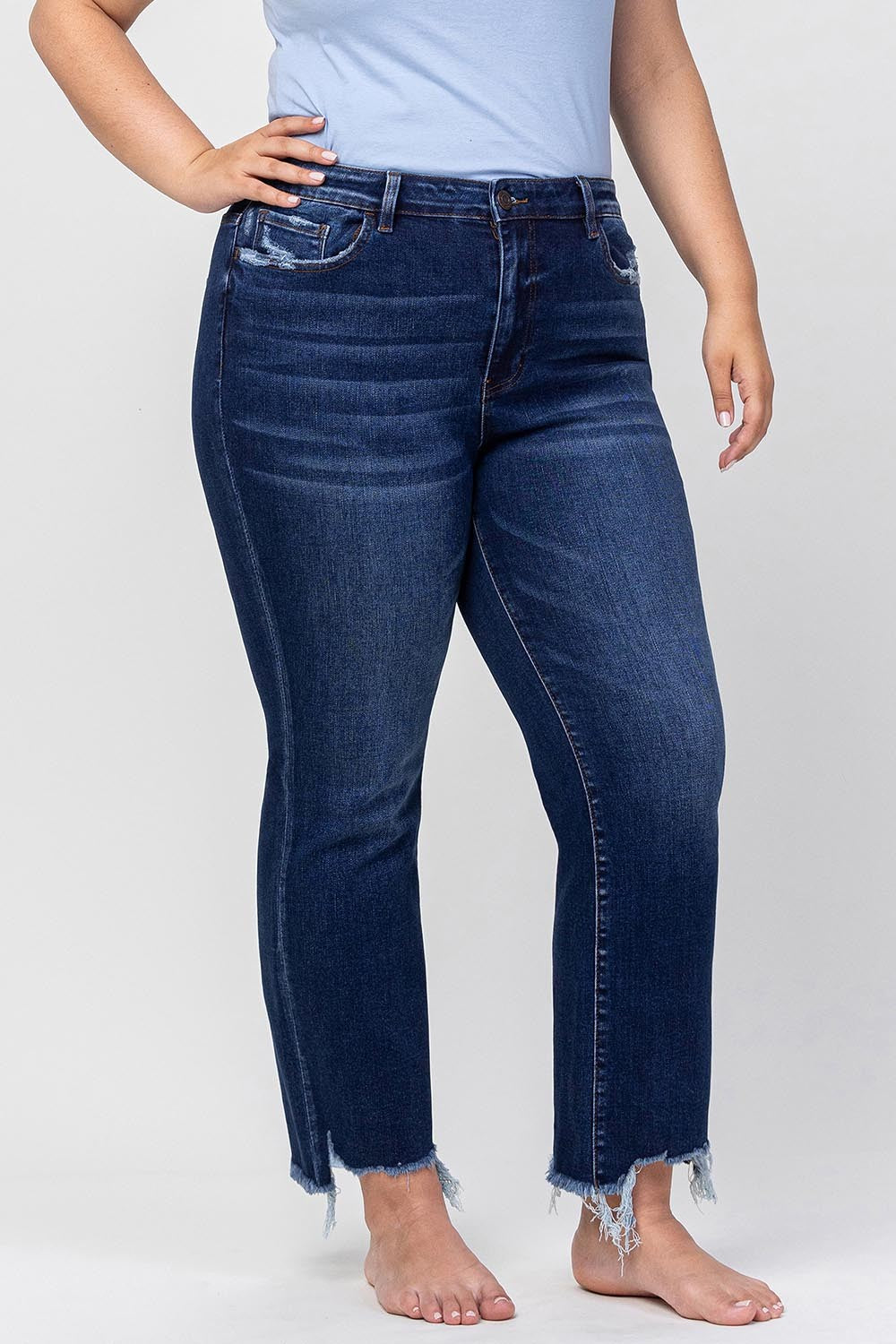 Vervet Kassidy Kick Flare Jeans Dark