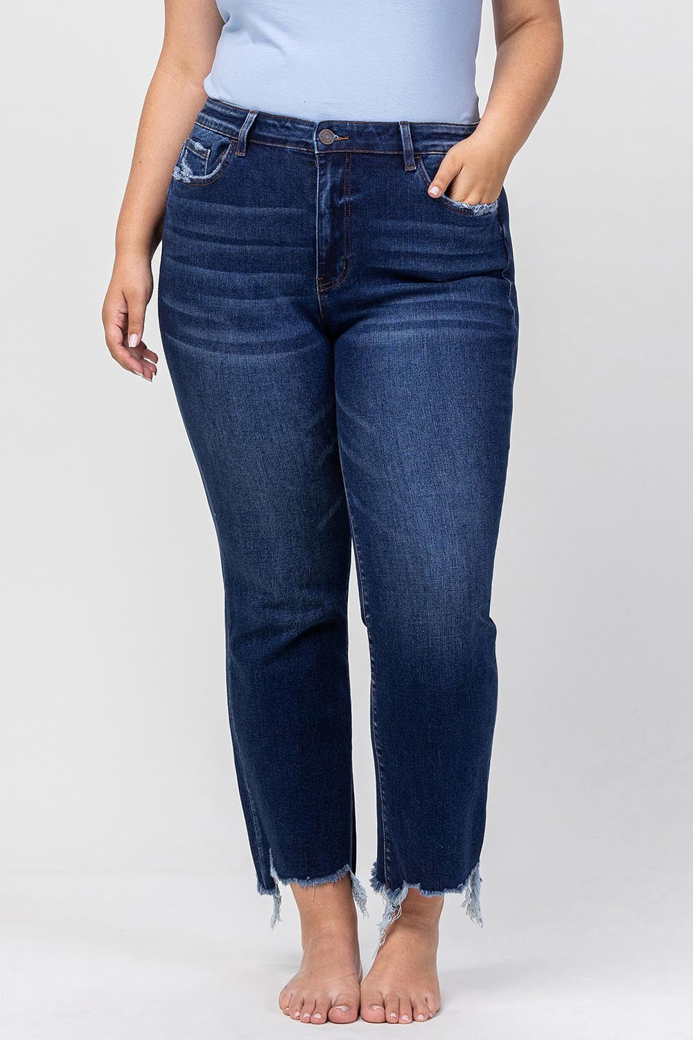 Vervet Kassidy Kick Flare Jeans Dark