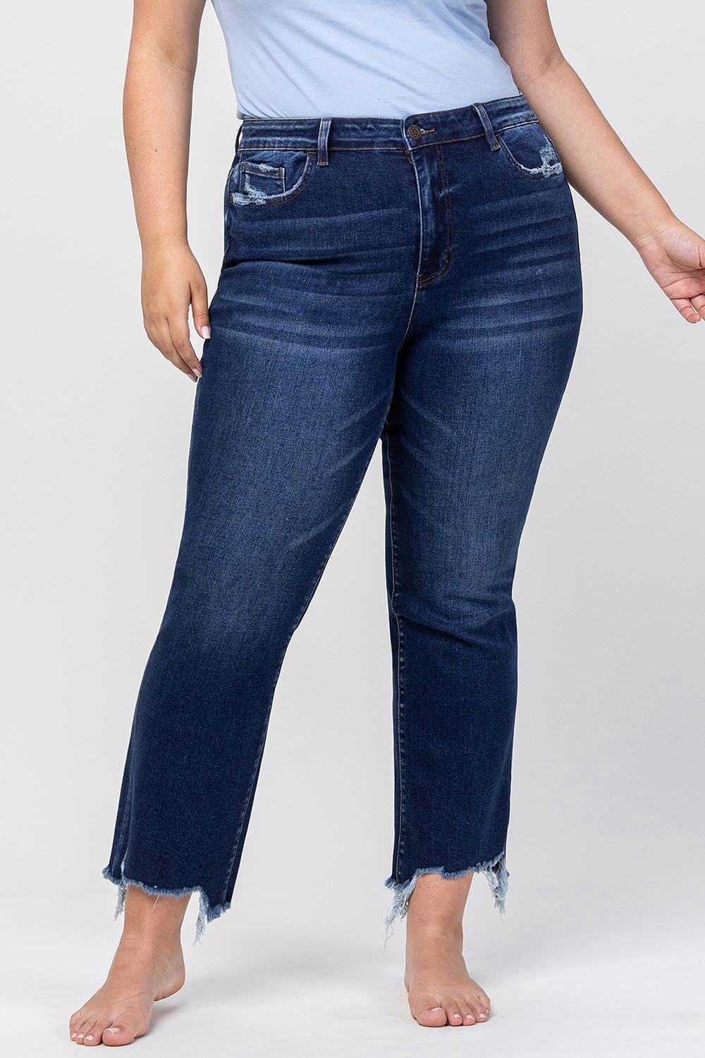 Vervet Kassidy Kick Flare Jeans Dark