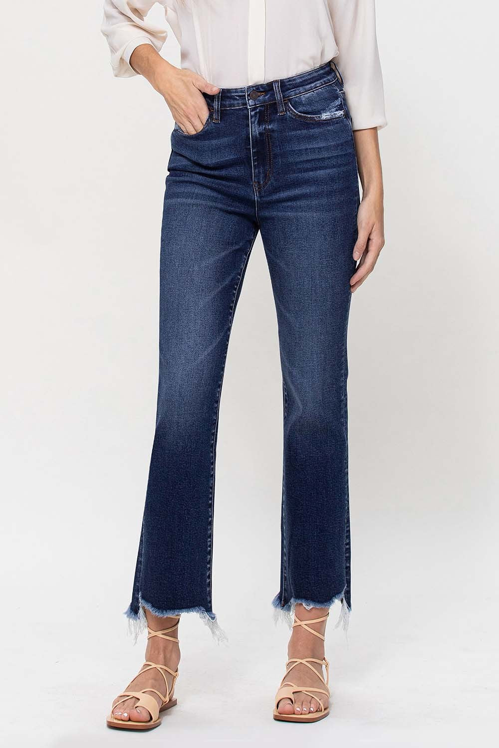 Vervet Kassidy Kick Flare Jeans Dark