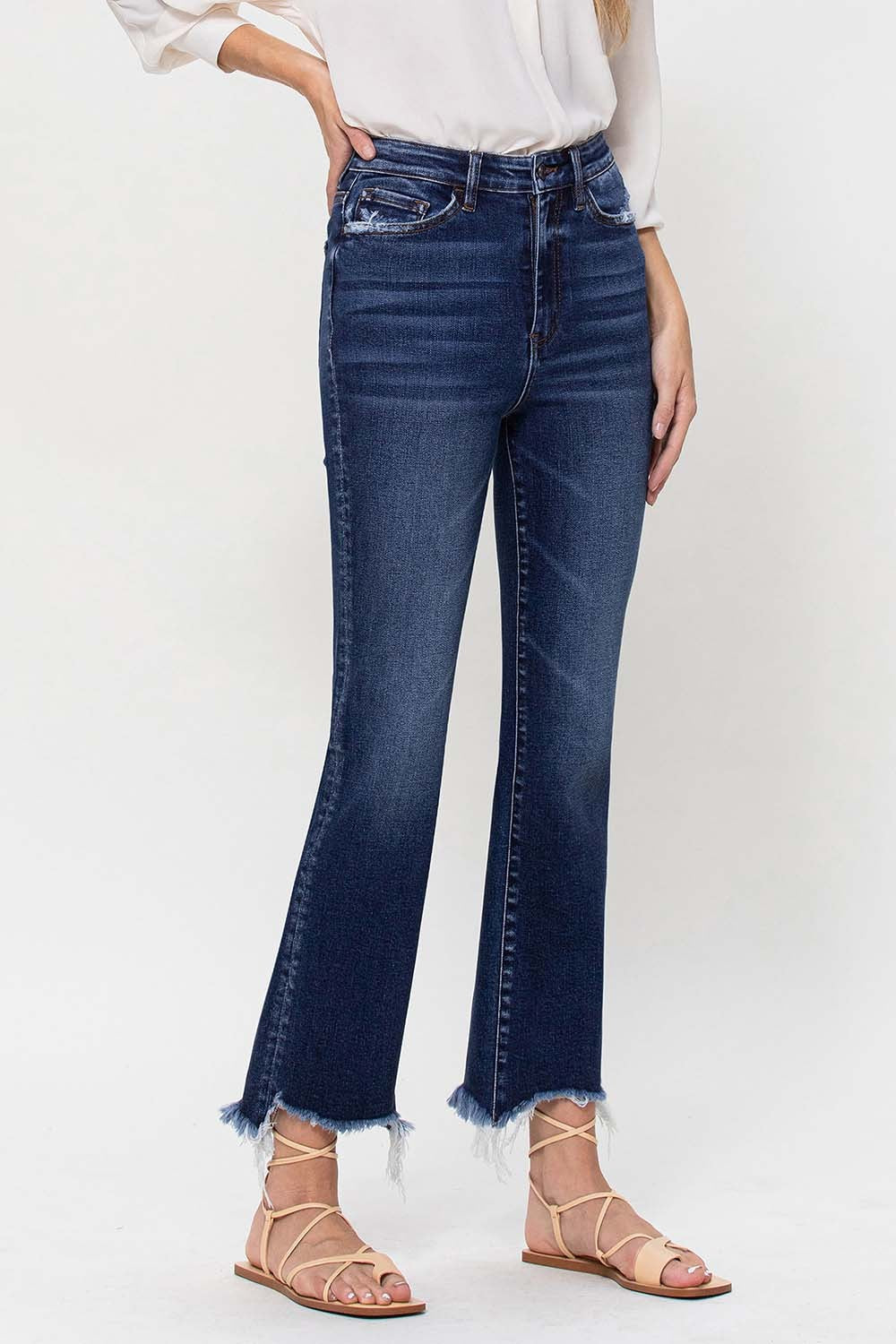 Vervet Kassidy Kick Flare Jeans Dark