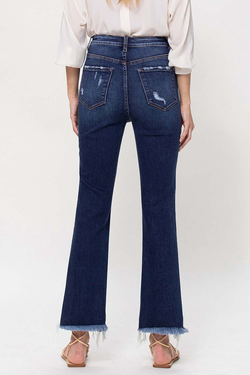 Vervet Kassidy Kick Flare Jeans Dark