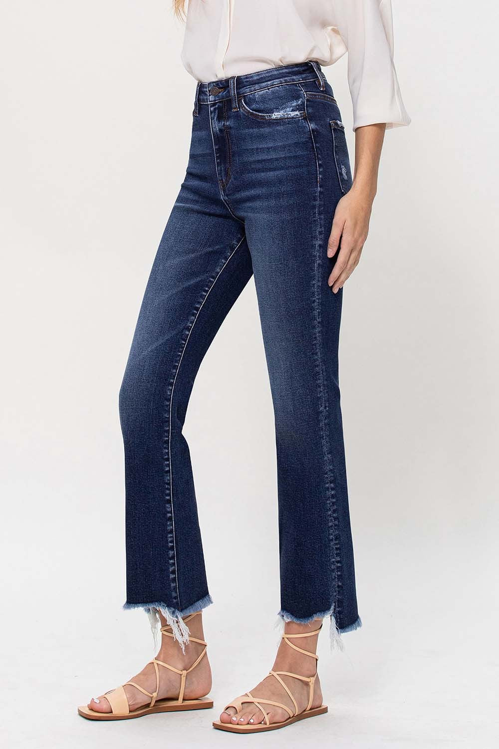 Vervet Kassidy Kick Flare Jeans Dark